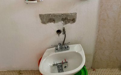 Our Sink Fell off the Wall!