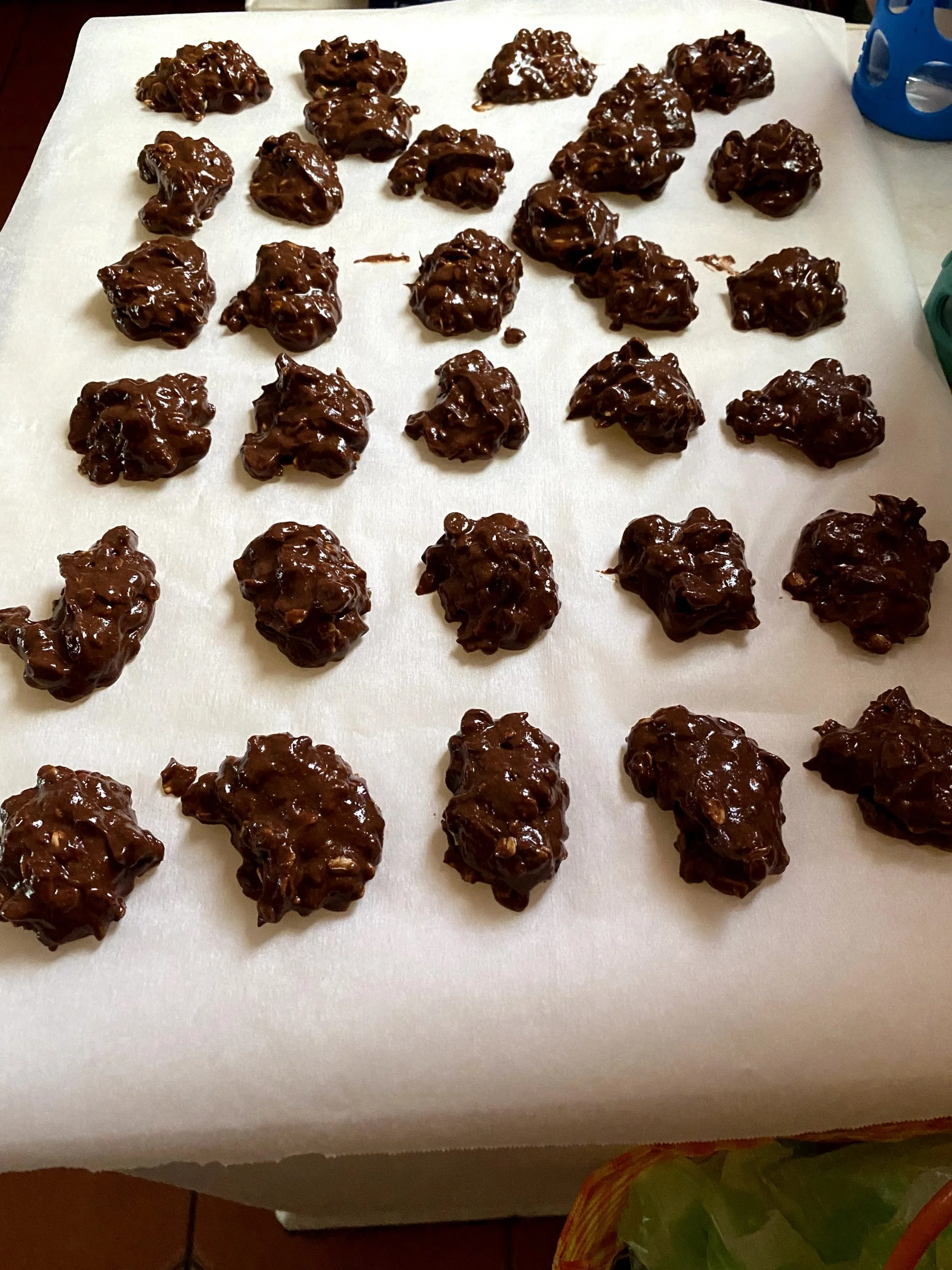 Sheet No Bake Cookies sheet of no bake cookies