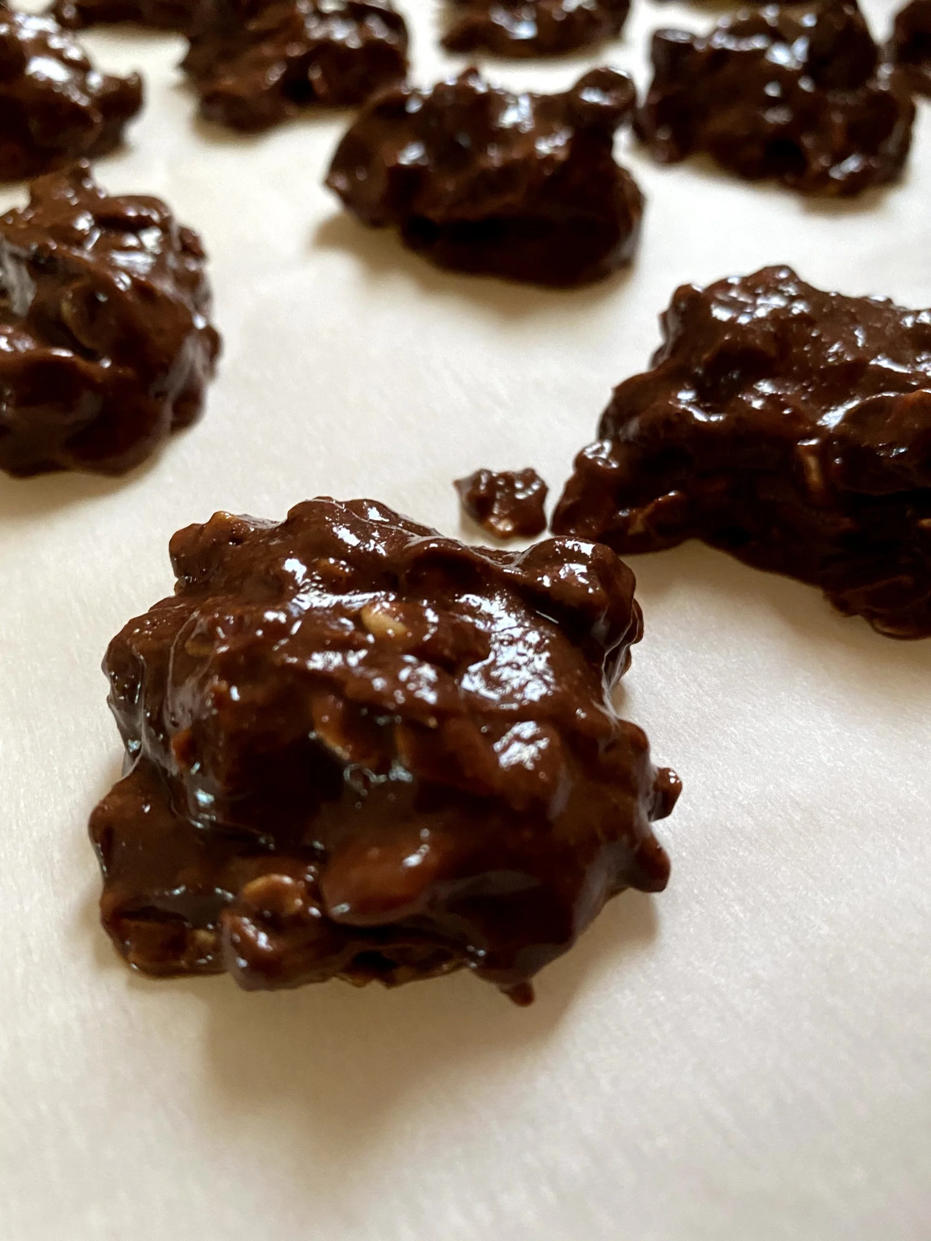 super close up no bakes Close up no bake cookies